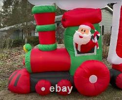 Gemmy Airblown Inflatable 16FT MERRY CHRISTMAS TRAIN TESTED PERFECT CONDITION