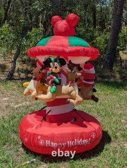 Gemmy Airblown Inflatable 2012 Mickey and Minnie Carousel