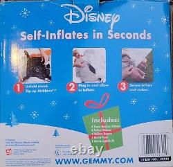 Gemmy Airblown Inflatable 8' T Disney Mickey Mouse Santa Candy CaneChristmas EUC