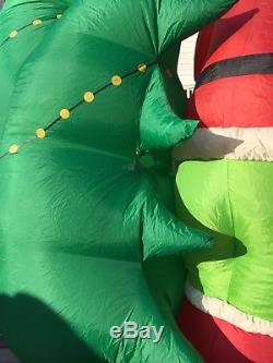 Gemmy Airblown Inflatable Blow Up Grinch, Christmas Tree & Max