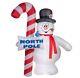 Gemmy Airblown Inflatable Frosty The Snowman With Candy Cane, Giant 9.5ft White