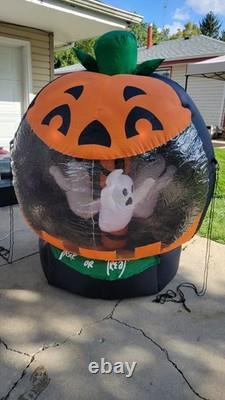 Gemmy Airblown Inflatable Rotating Light Up Halloween Globe Ghosts Pumpkin Vntg Gemmy Airblown Inflatable Rotating Light Up Halloween Globe Ghosts Pumpkin Vntg