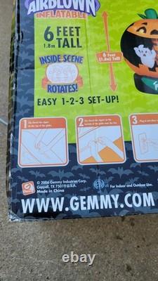 Gemmy Airblown Inflatable Rotating Light Up Halloween Globe Ghosts Pumpkin Vntg Gemmy Airblown Inflatable Rotating Light Up Halloween Globe Ghosts Pumpkin Vntg
