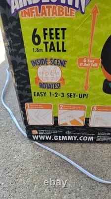Gemmy Airblown Inflatable Rotating Light Up Halloween Globe Ghosts Pumpkin Vntg Gemmy Airblown Inflatable Rotating Light Up Halloween Globe Ghosts Pumpkin Vntg