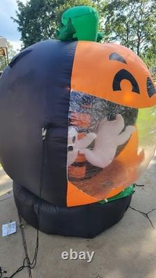 Gemmy Airblown Inflatable Rotating Light Up Halloween Globe Ghosts Pumpkin Vntg Gemmy Airblown Inflatable Rotating Light Up Halloween Globe Ghosts Pumpkin Vntg