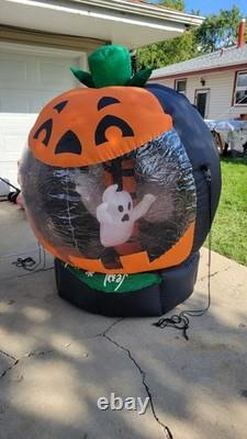Gemmy Airblown Inflatable Rotating Light Up Halloween Globe Ghosts Pumpkin Vntg Gemmy Airblown Inflatable Rotating Light Up Halloween Globe Ghosts Pumpkin Vntg