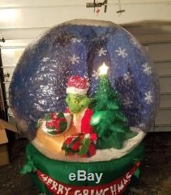 Gemmy Airblown inflatable Christmas Grinch snow globe rare