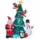 Gemmy Animated 9.5' Tall Christmas Tree Scene Inflatable