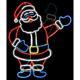 Gemmy Animated Light Glo Inflatable Santa Lighted Outdoor Christmas Decoration