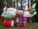 Gemmy Colossal 18-1/2' Air Santa Elf Airplane Jet Airblown Inflatable Christmas