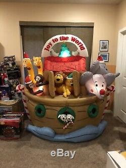Gemmy Christmas Airblown Inflatable Animated Noahs Ark Blow Up