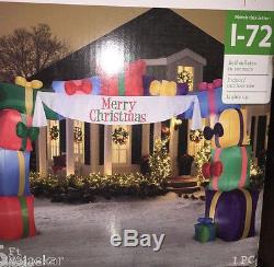Gemmy Christmas Airblown Inflatable Archway Gifts with banner 16FT Wide NEW