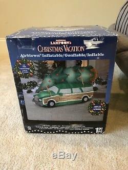 Gemmy Christmas Airblown Inflatable Christmas Vacation Station Wagon Blow Up