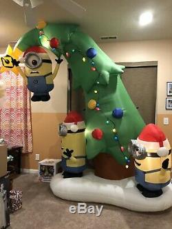 Gemmy Christmas Airblown Inflatable Minions Tree Blow Up Licensed Yard Decor