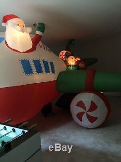 Gemmy Christmas Colossal Airblown Inflatable Santa Elves Jet Blow Up Yard Decor