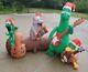 Gemmy Christmas Inflatable Musical Airblown River Band Dueling Banjos 7'x5