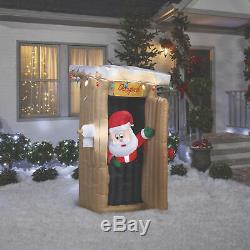 Gemmy Christmas Inflatable- Outhouse Santa