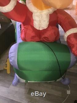 Gemmy Christmas Simpson Homer Sleigh Rare Htf Airblown Blowup Inflatable