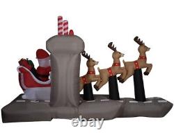 Gemmy Colossal 13' Deercraft Carrier Christmas Airblown Lighted Inflatable-NEW