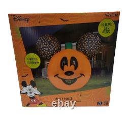 Gemmy Disney 9.5 ft Halloween Mickey Mouse Jack O Lantern Pumpkin Inflatable New