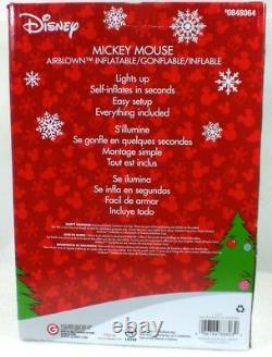 Gemmy Disney 9 Foot Tall Lighted MICKEY MOUSE Christmas Inflatable Airblown