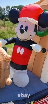 Gemmy Disney 90th Christmas 7 ft Mickey Mouse Willie Steamboat Inflatable Gemmy Disney 90th Christmas 7 ft Mickey Mouse Willie Steamboat Inflatable
