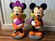 Gemmy Disney Mickey & Minnie Mouse 24 Lighted Halloween Blow Mold Set 2024 New