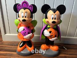 Gemmy Disney Mickey & Minnie Mouse 24 Lighted Halloween Blow Mold Set 2024 new