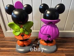 Gemmy Disney Mickey & Minnie Mouse 24 Lighted Halloween Blow Mold Set 2024 new