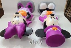 Gemmy Disney Mickey Mouse and Minnie Mouse Halloween Blow Mold Some Damage? A