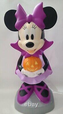 Gemmy Disney Mickey Mouse and Minnie Mouse Halloween Blow Mold Some Damage? A