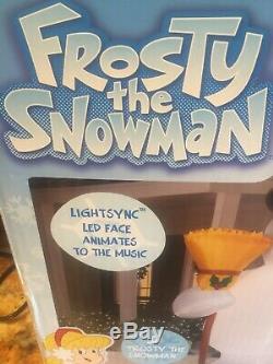 Gemmy Frosty The Snowman Airblown Inflatable 10ft Lightsync Animates Music Led