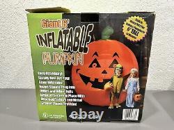 Gemmy Giant Inflatable 6' Light Up Inflatable Halloween Pumpkin 2001 New