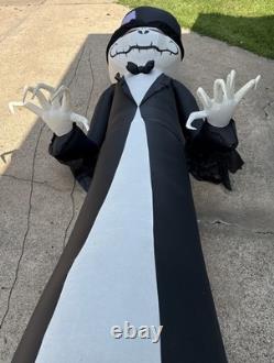 Gemmy Giant-Sized 12ft Short Circuit LED Grimace Pumpkin Reaper Inflatable Works