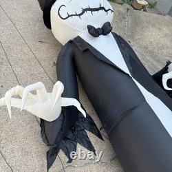 Gemmy Giant-Sized 12ft Short Circuit LED Grimace Pumpkin Reaper Inflatable Works