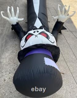 Gemmy Giant-Sized 12ft Short Circuit LED Grimace Pumpkin Reaper Inflatable Works