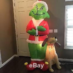 Gemmy Grinch & Max 8 Foot Christmas Airblown Inflatable 2004 Retired & Oop