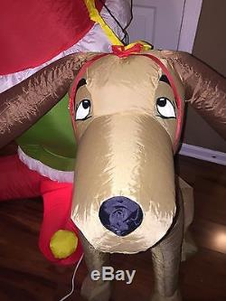 Gemmy Grinch & Max 8 Foot Christmas Airblown Inflatable 2004 Retired & OOP