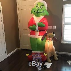 Gemmy Grinch & Max 8 Foot Christmas Airblown Inflatable 2004 Retired & OOP