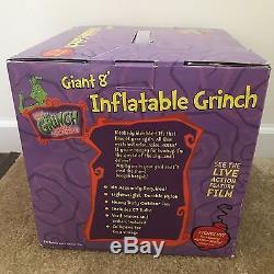 Gemmy Grinch & Max 8 Foot Christmas Airblown Inflatable 2004 in Box Retired