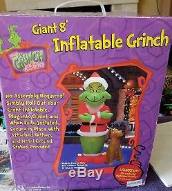 Gemmy Grinch & Max 8 Foot Christmas Airblown Inflatable NIB Retired