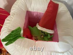 Gemmy Grinch With Max Chimney Animated 6ft Airblown Inflatable Light Up RareREAD Gemmy Grinch With Max Chimney Animated 6ft Airblown Inflatable Light Up RareREAD