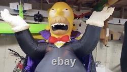 Gemmy Halloween Airblown Inflatable Homer Simpson Vampire 8ft RARE Used