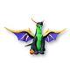 Gemmy Halloween Dragon Airblown Inflatable 13' W 11.5' H Black Purple Gold Green