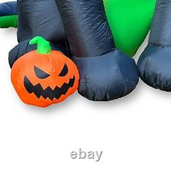 Gemmy Halloween Dragon Airblown Inflatable 13' W 11.5' H Black Purple Gold Green