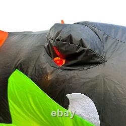 Gemmy Halloween Dragon Airblown Inflatable 13' W 11.5' H Black Purple Gold Green