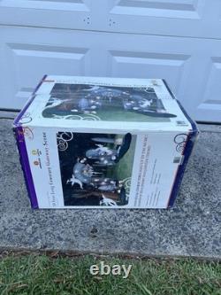 Gemmy Halloween Inflatable 10' Lighted Cemetery Gateway Scene 2008 NEEDS REPAIR