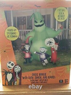 Gemmy Halloween Inflatable 7' Oogie Boogie Nightmare Before Christmas