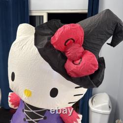Gemmy Hello Kitty Airblown Inflatable Halloween Witch 3.5 Feet EUC