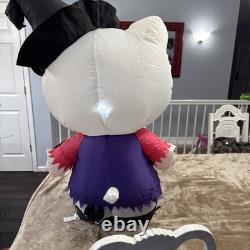 Gemmy Hello Kitty Airblown Inflatable Halloween Witch 3.5 Feet EUC